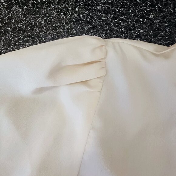 Foreign Exchange Cream Tie-Front Blouse - Picture 5 of 6